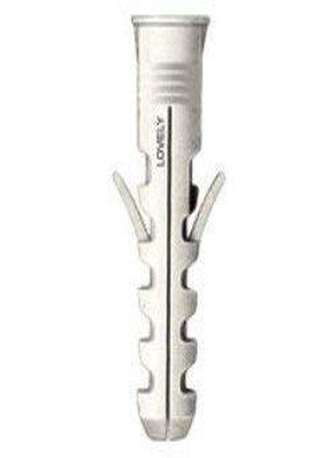 لافلي غلاف نايلون جميل / سدادة حائط (8 × 50 مم، أبيض، 100 قطعة) - Image 3